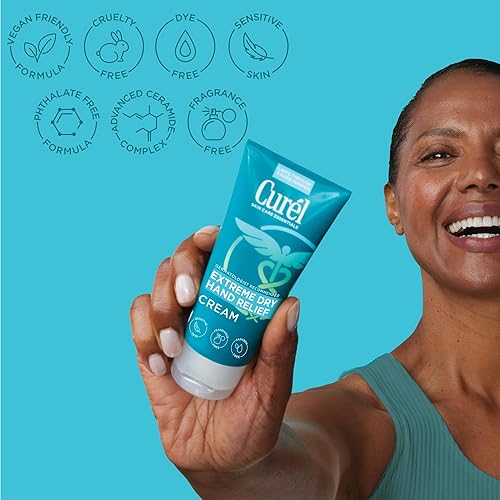 Miniatura 4 de Curél Extreme Dry - Crema de manos para alivio de la sequedad de manos tamaño de viaje fácil absorción para un alivio duradero después de lavarse
