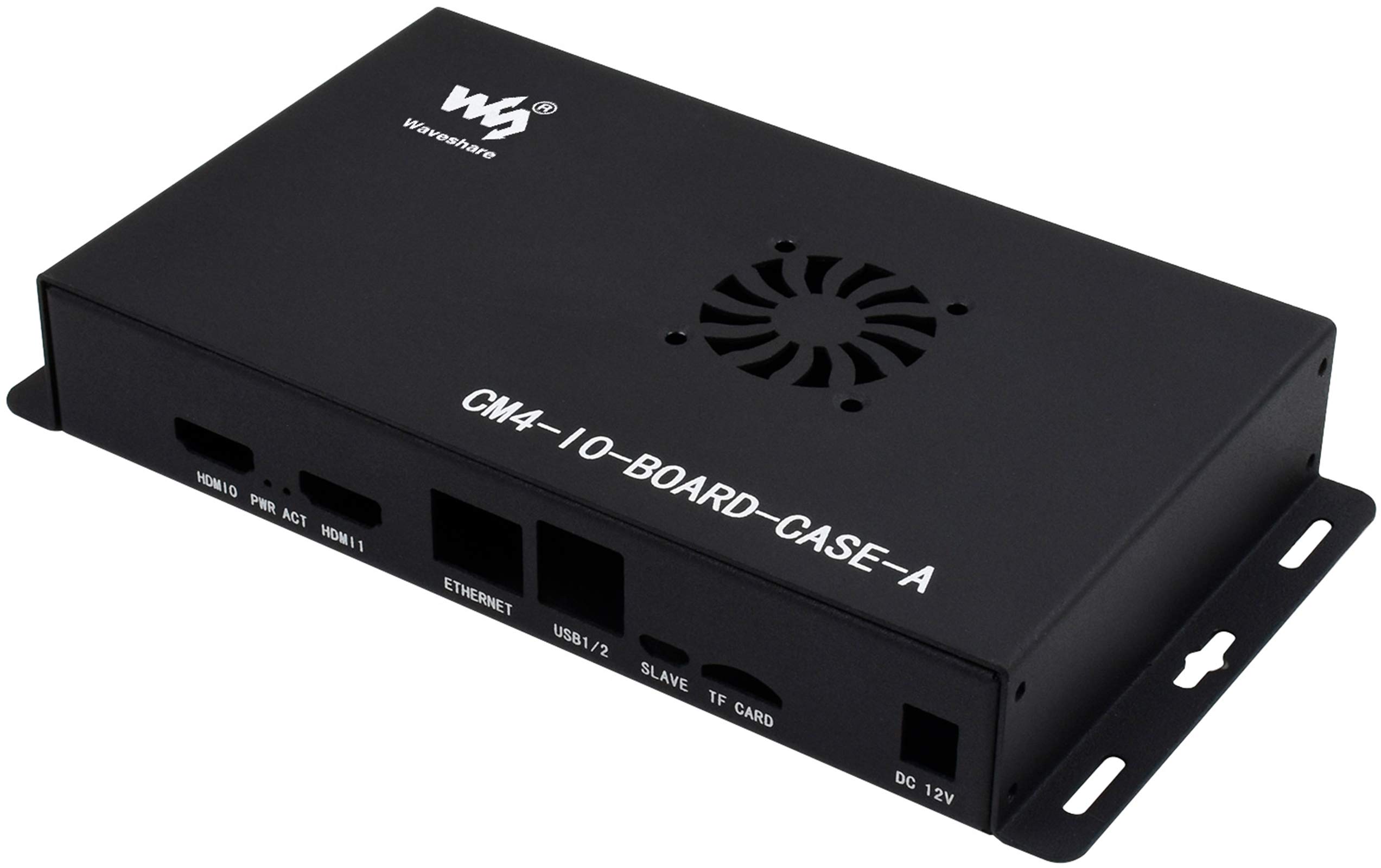 Metal Case/Box with Cooling Fan for Raspberry Pi Compute Module 4 IO Board, Mini Computer Chassis with HDMI,Ethernet,USB ,DSI Display Port, CSI Camera Port