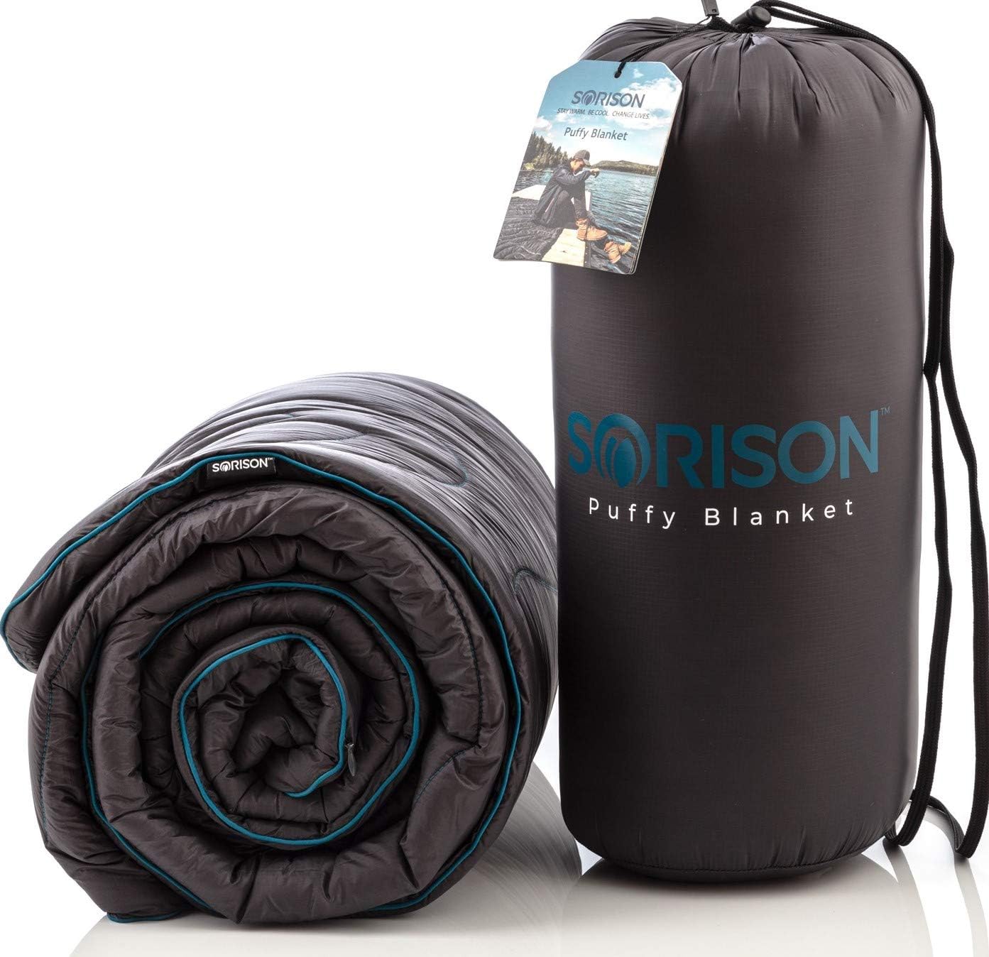 SORISON Large, Ultra Warm, Puffy Camping Blanket, Hammock