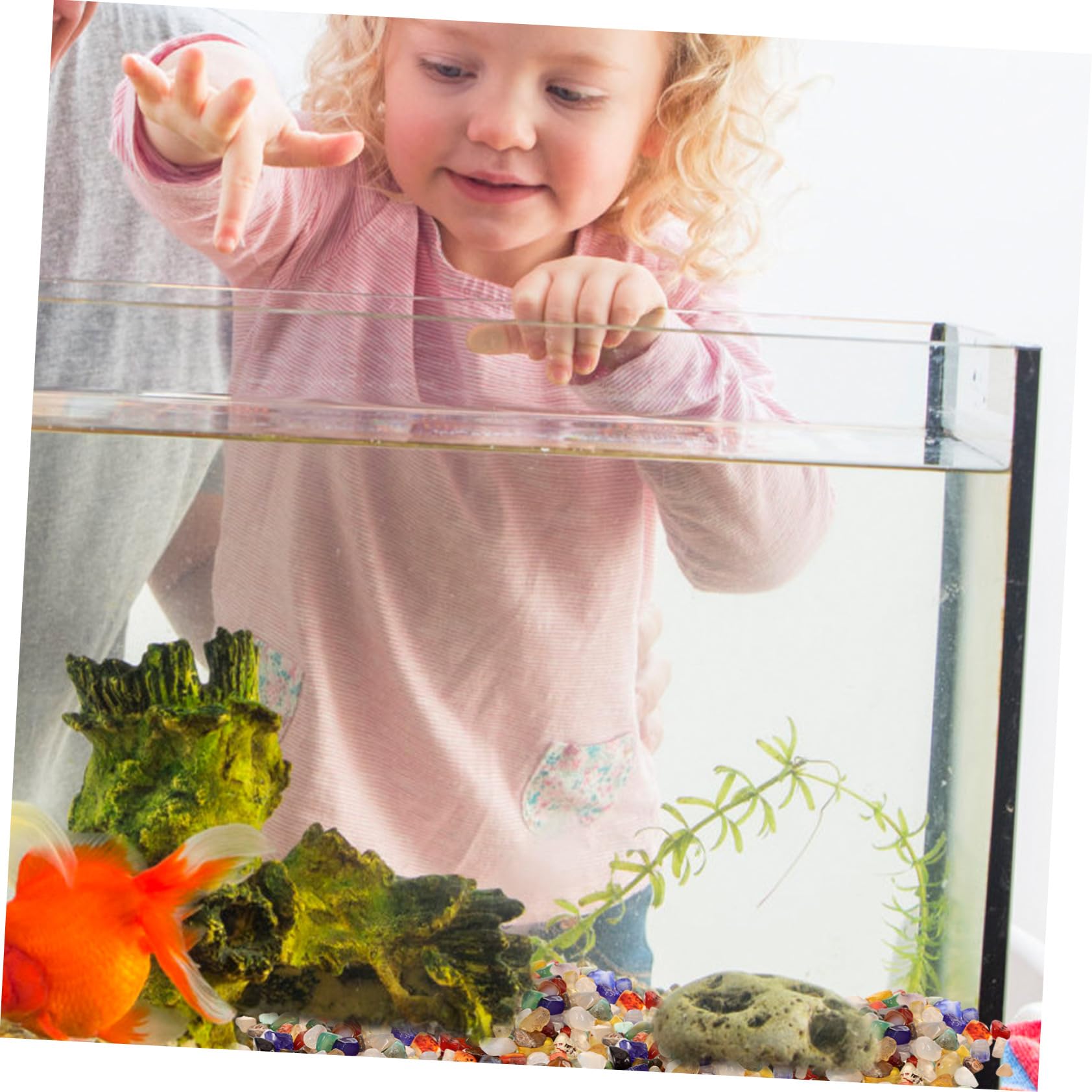 DOITOOL 3 Sätze Farbige Natursteine für Aquarien Diy Dekorationen Hochwertigem Material für Fischbehälter und Gartenlandschaften