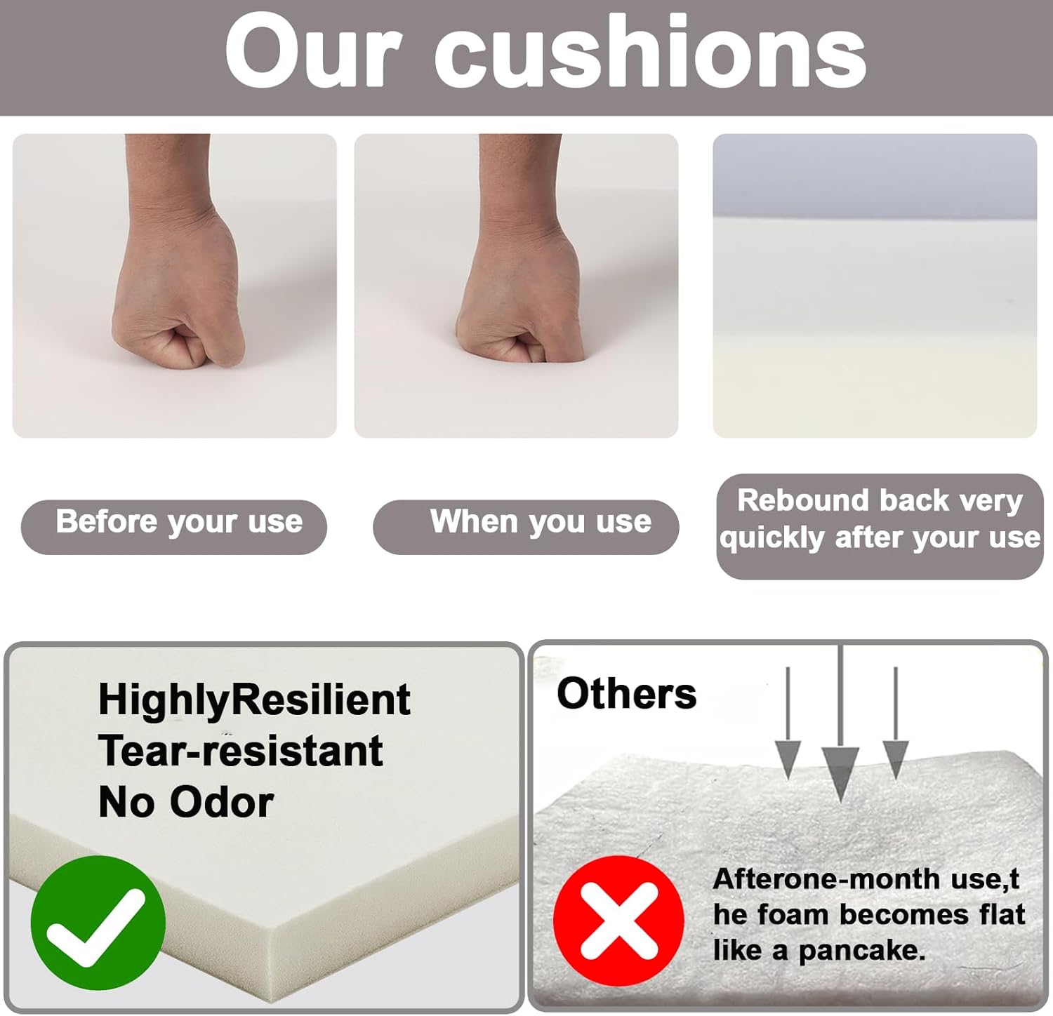 Outdoor Chaise Lounge Cushions Set of 2, 75"x22"x2.7" Thick Patio Chaise Cushions with Straps, Water-Resistant & Fade-Resistant Foam for Pool, Lawn Furniture-Black/White Striped