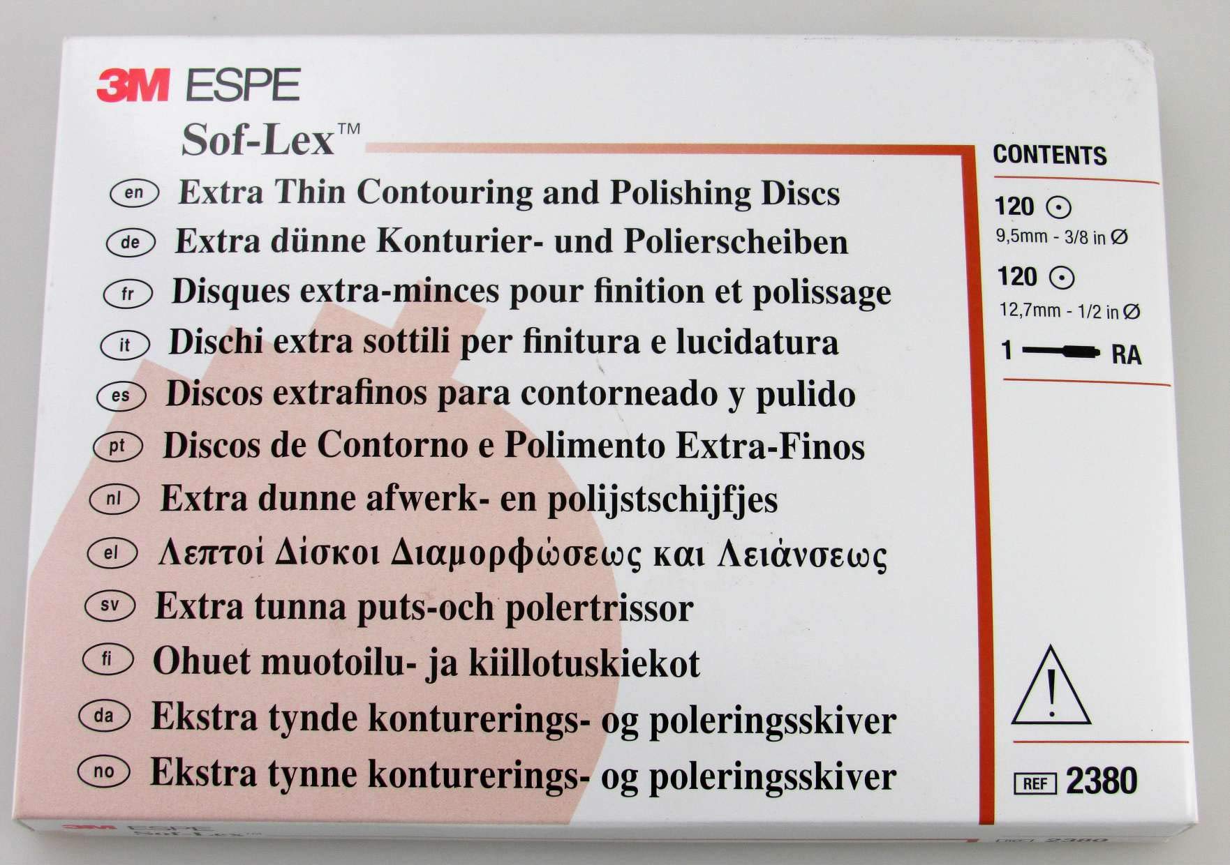 3M ESPE 2380 Sof-Lex Extra Thin Contouring and Polishing Kit, Round Eyelet