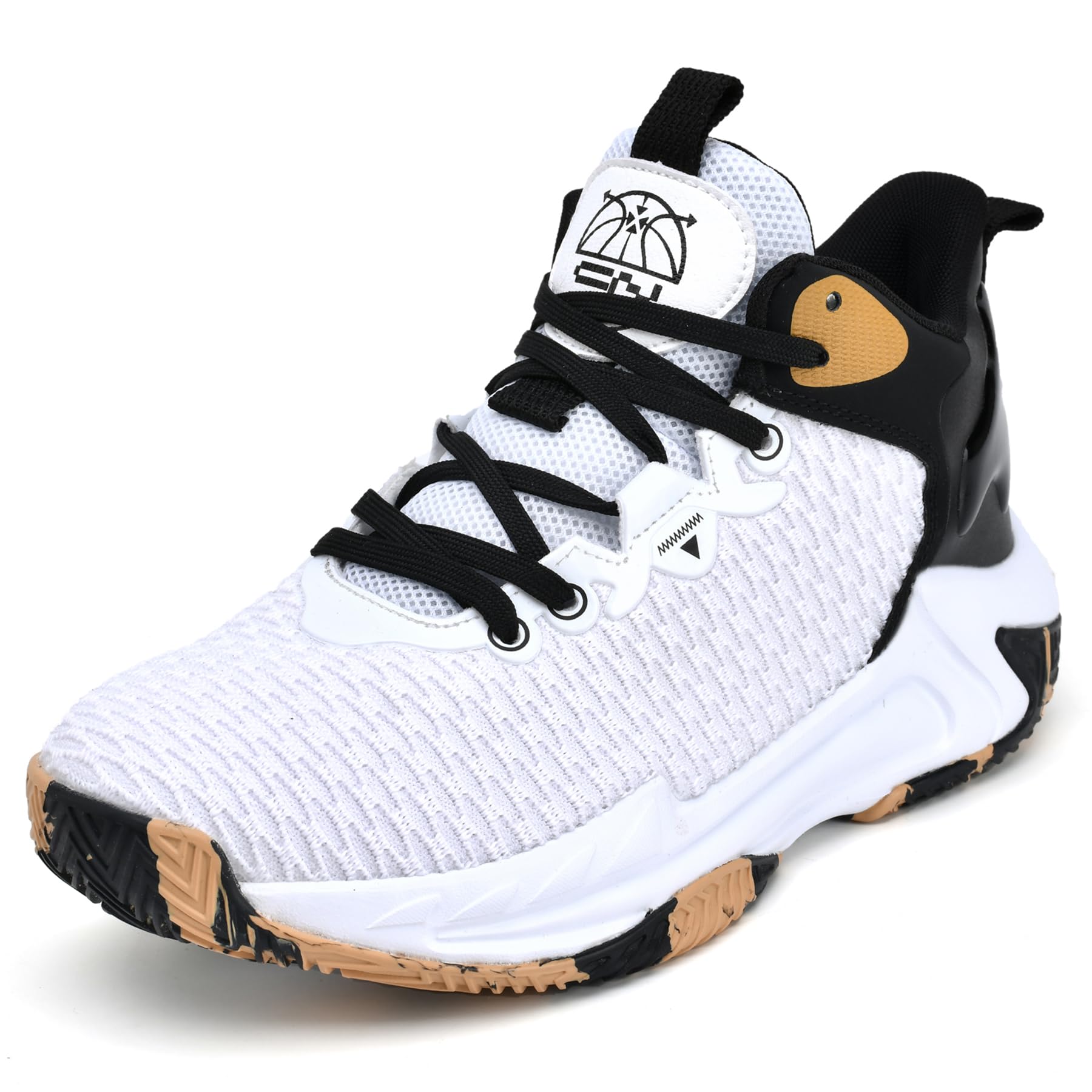 Sneakers, Basketball Shoes, Men's, Women's, Athletic Shoes, Students, Black, Cool, Breathable, Odor Resistant, Fatigue, High Cut, Wide, High Instep