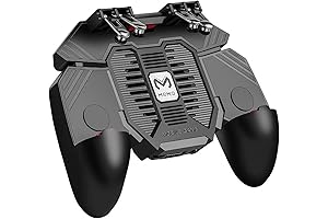Mobile Game Controller for iPhone & Android, Pubg Mobile Controller with Cooling Fan