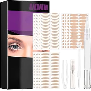 Invisible Eyelid Tapes,AWAVM Double Eyelid Strips,Eyelid Tape, Instant Lift Eyelids, Double Eyelid Tape, Eyelid Styling Cream, 480 Pieces