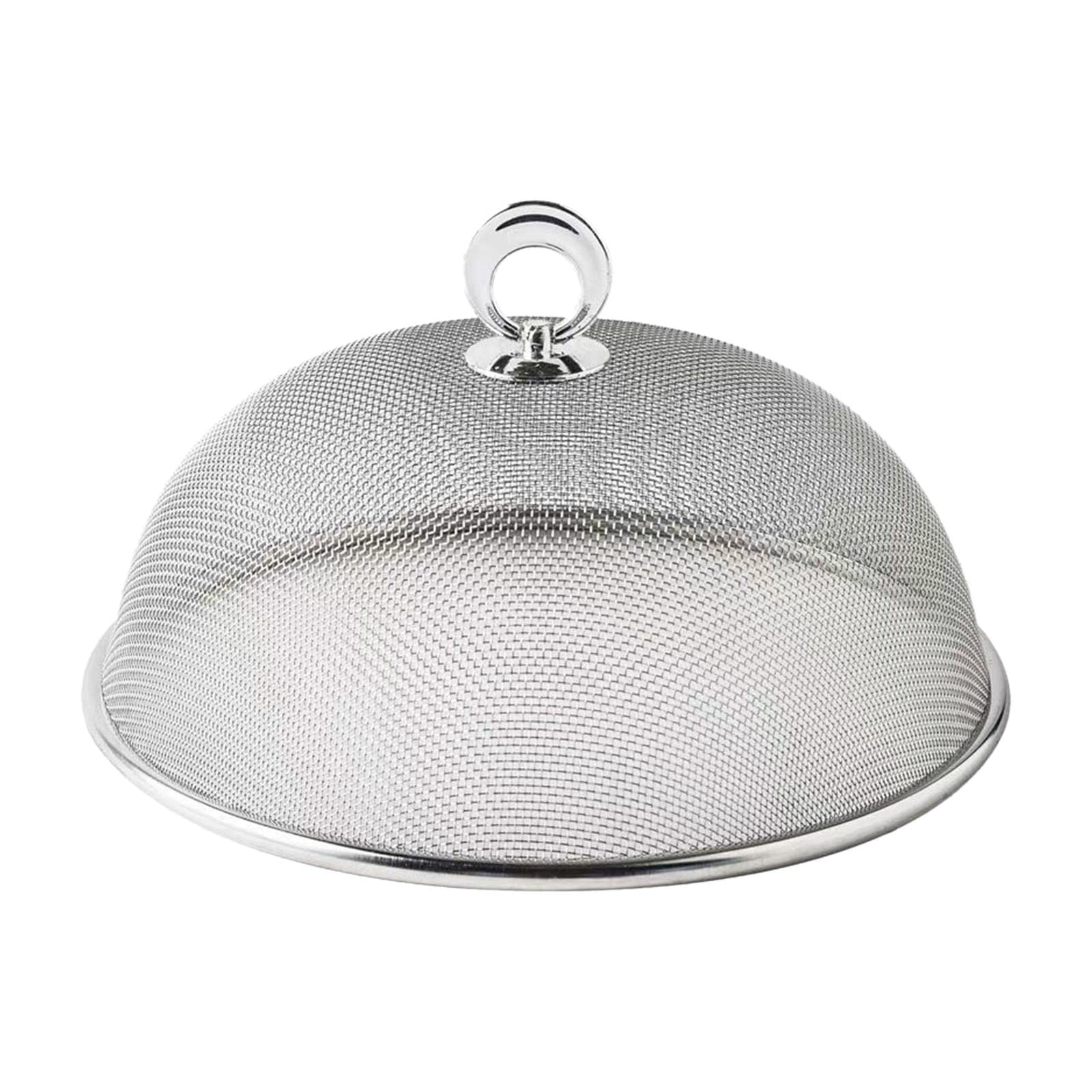 Food Covers Food Plate Covers Dustproof Stainless Steel Plates Bowls Dishes Cover Food Protection Mesh Net for Picnics Barbecue camping, 40cm