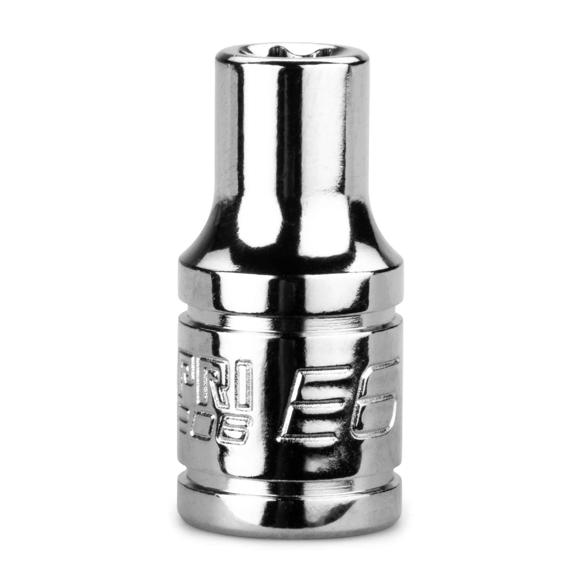 Capri Tools E6 External Star Socket, 1/4-Inch Drive