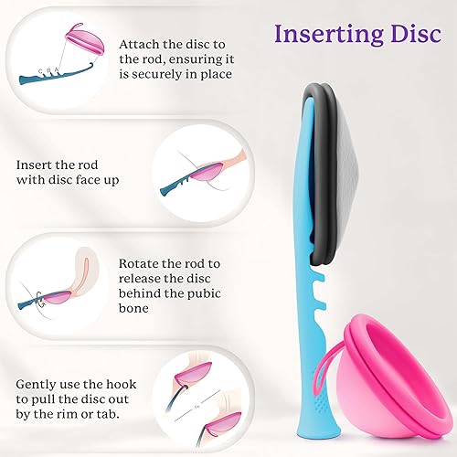 Miniatura 9 de EcoBlossom Kit Completo de Vasos Menstruales - Vasos Reutilizables Pequeños y Grandes, Soporte para Esterilizador de Silicona, Jabón Limpiador,