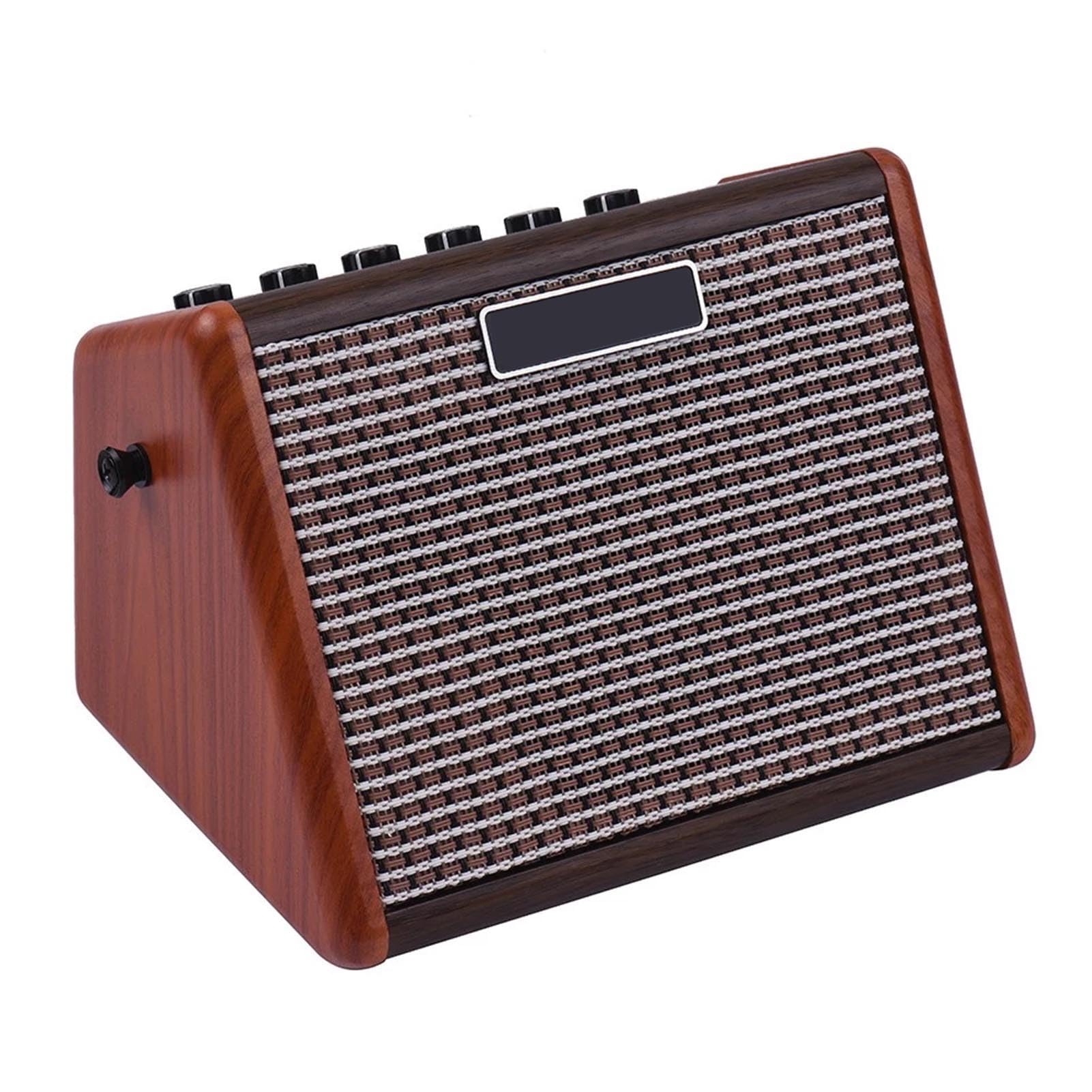 wzmacniacz, HUIOP AG-15A 15 W przenośny wzmacniacz gitary akustycznej Wzmacniacz BT Zintegrowany akumulator z interfejsem mikrofonowym, głowice wzmacniacza szafek tłumików mocy