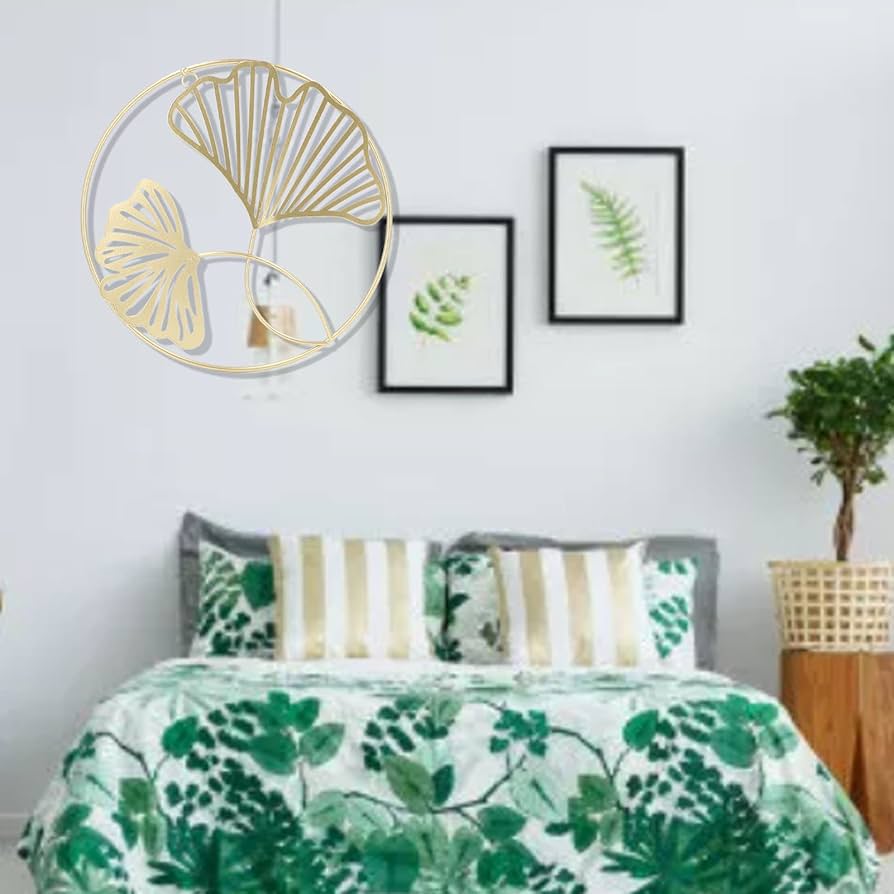 壁飾り イチョウの葉 ゴールド 壁飾り イチョウの葉 ゴールド 幅57cm×高さ80cm｜おしゃれな