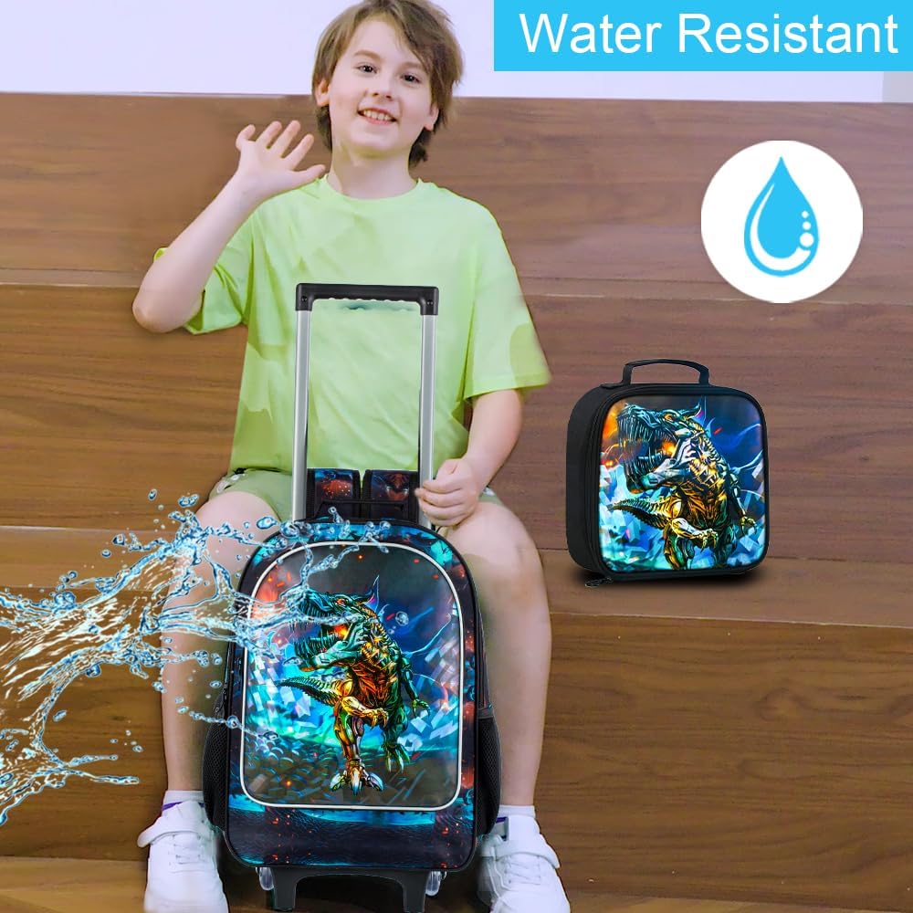 CCJPX 3PCS Dinosaur Rolling Backpack for Boys,Kids Jamaica Ubuy