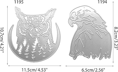 Miniatura 4 de Troqueles de corte de metal de águila animal, accesorios de decoración de álbum de fotos, manualidades para decoración de diario, troqueles de corte