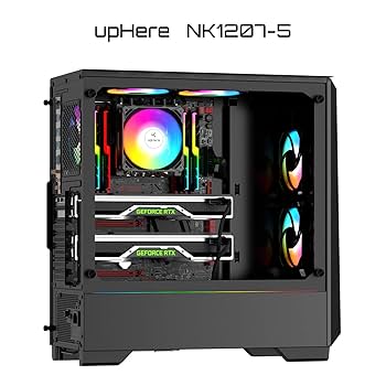 Amazon.co.jp: upHere 120mm ブラック ARGB コンピューター