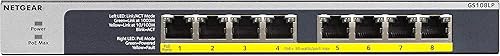 Vista 35 de NETGEAR Conmutador PoE no administrado Gigabit Ethernet de 24 puertos (GS524PP) - con 24 x PoE+ @ 300W, para escritorio o montaje en rack