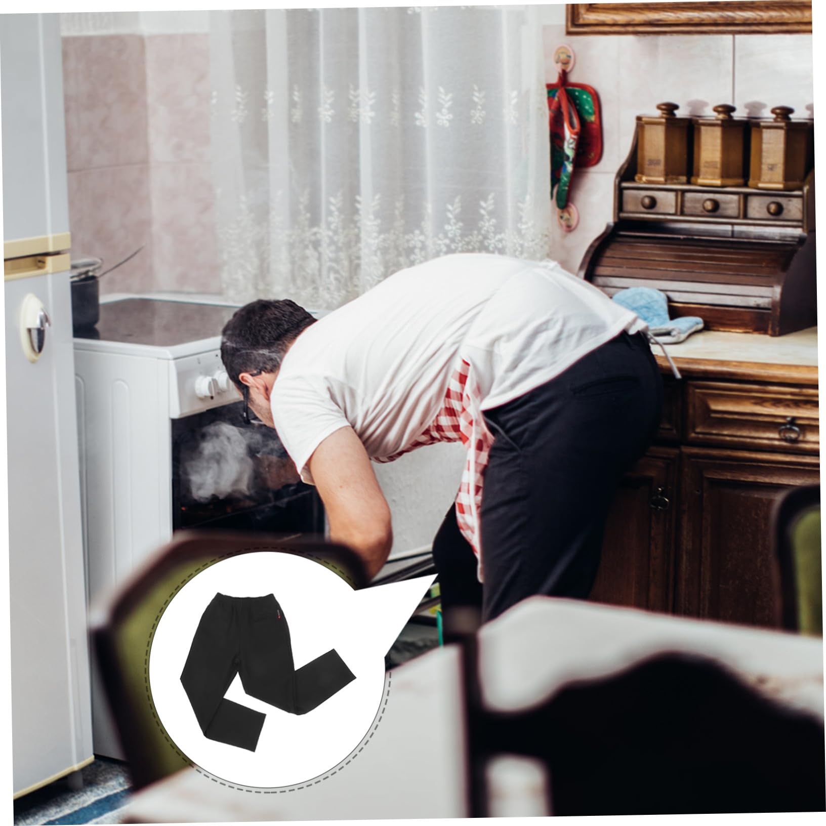 Kochhose mit Elastischem Atmungsaktiv Praktische Cargotaschen Bequeme Küchenhose für Restaurant und Hotel Xl Robuste Arbeitsuniform