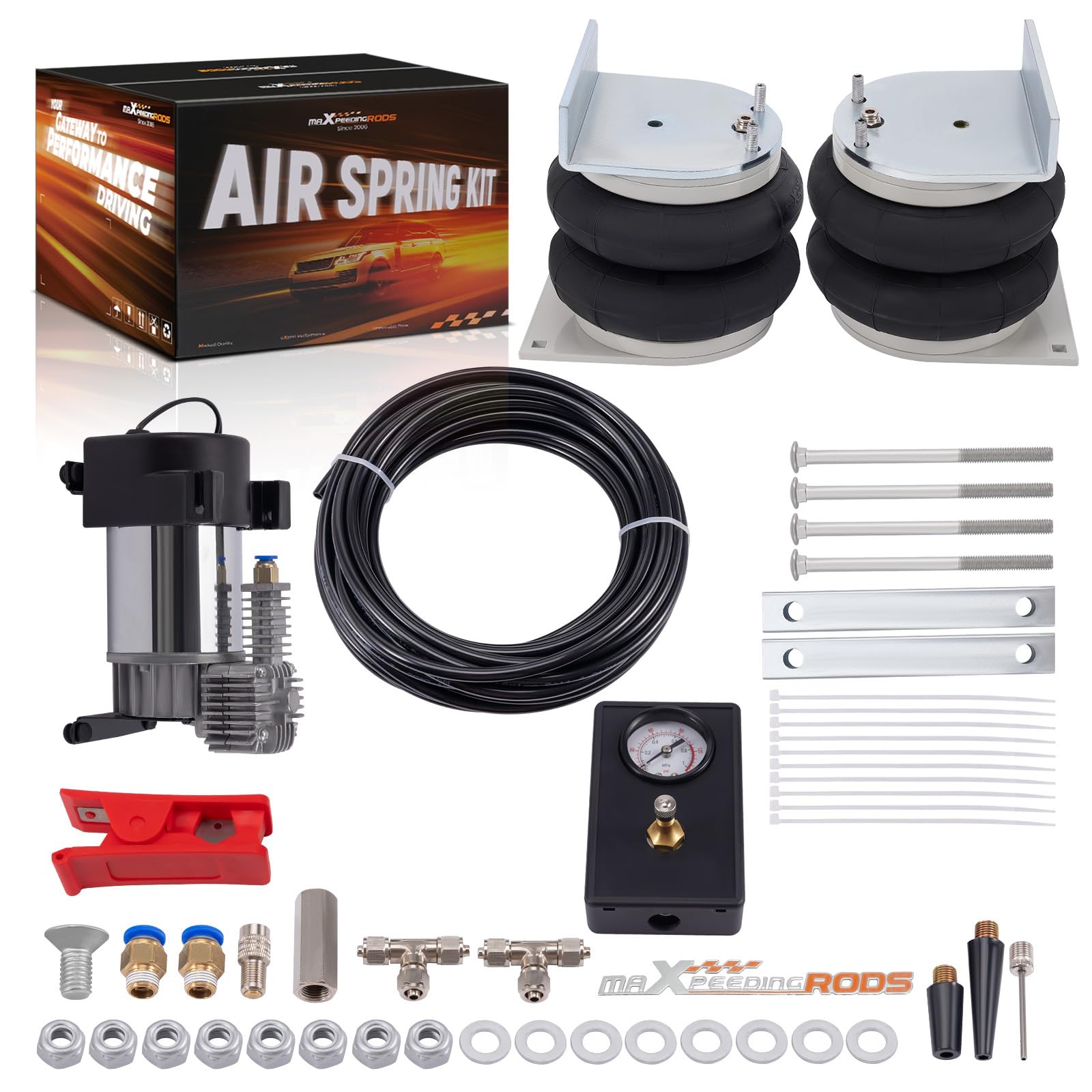 maXpeedingrods KIT Sospensioni Aria + Compressore per Opel Movano, per Renault Master 2010-2024 4000kg