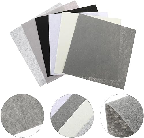 Miniatura 8 de EXCEART Felt Fabric Sheet Squares 18pcs Non-Woven Quilting Patchwork Sewing Cloth for DIY Craft School Projects Decoration 30x30cm