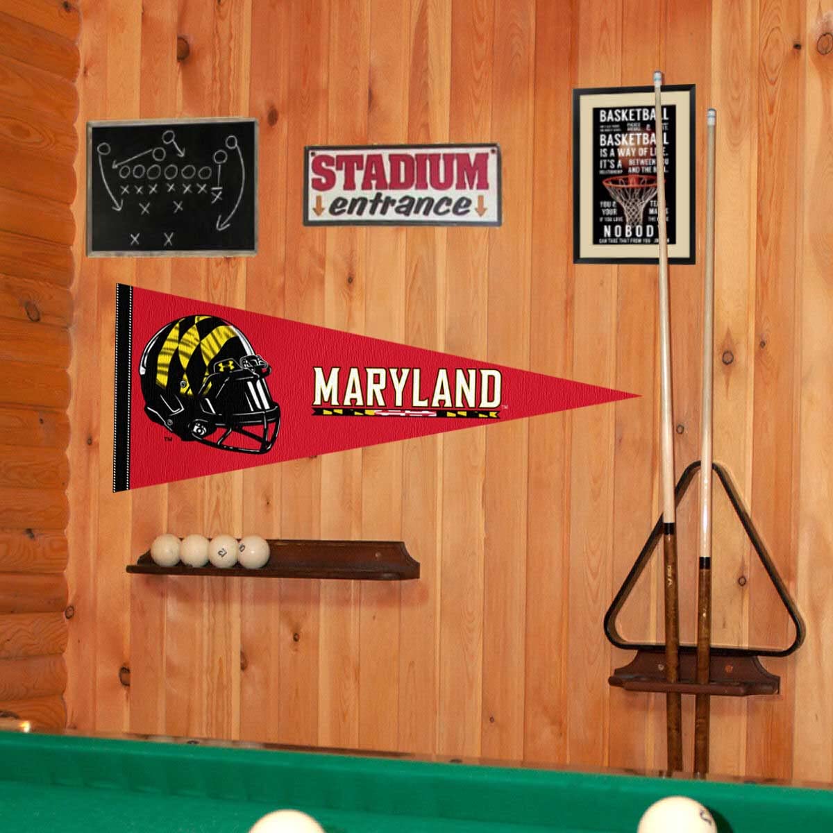 College Flags & Banners Co. Maryland Terrapins Football Helmet Pennant