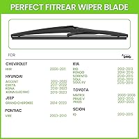 Vista 2 de PARRATI® Repuesto de limpiaparabrisas trasero de 11 pulgadas para Jeep Grand Cherokee 2014-2023/Kia Rio 2012-2023 Soul 2010-2019/Chevy HHR