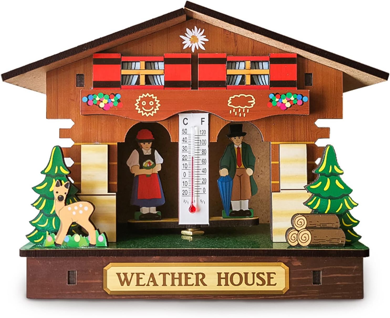 oiakus Wetterhäuschen Thermometer Hygrometer Wetterstationen