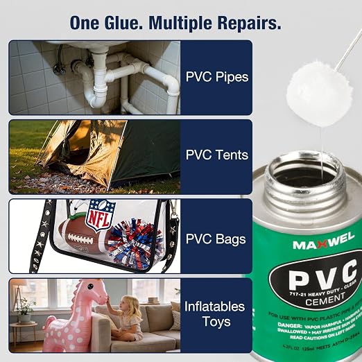 Pegamento PVC Cement para tubería 4.2 fl oz miniatura 4