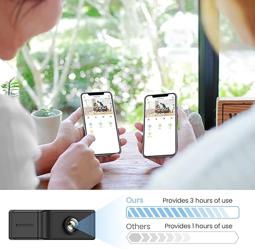 Miniatura 5 de Cámara inalámbrica espía para interiores, mini cámaras WiFi ocultas, cámara de seguridad para el hogar, cámara corporal, niñera, cámaras