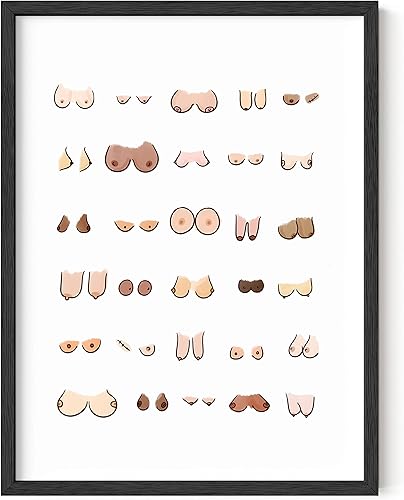 Miniatura 22 de HAUS AND HUES Decoración Divertida de Baño – Arte de Pared de Barba y Mullet, Letrero Humorístico de Baño, Impresión de Pared Divertida para Baño o