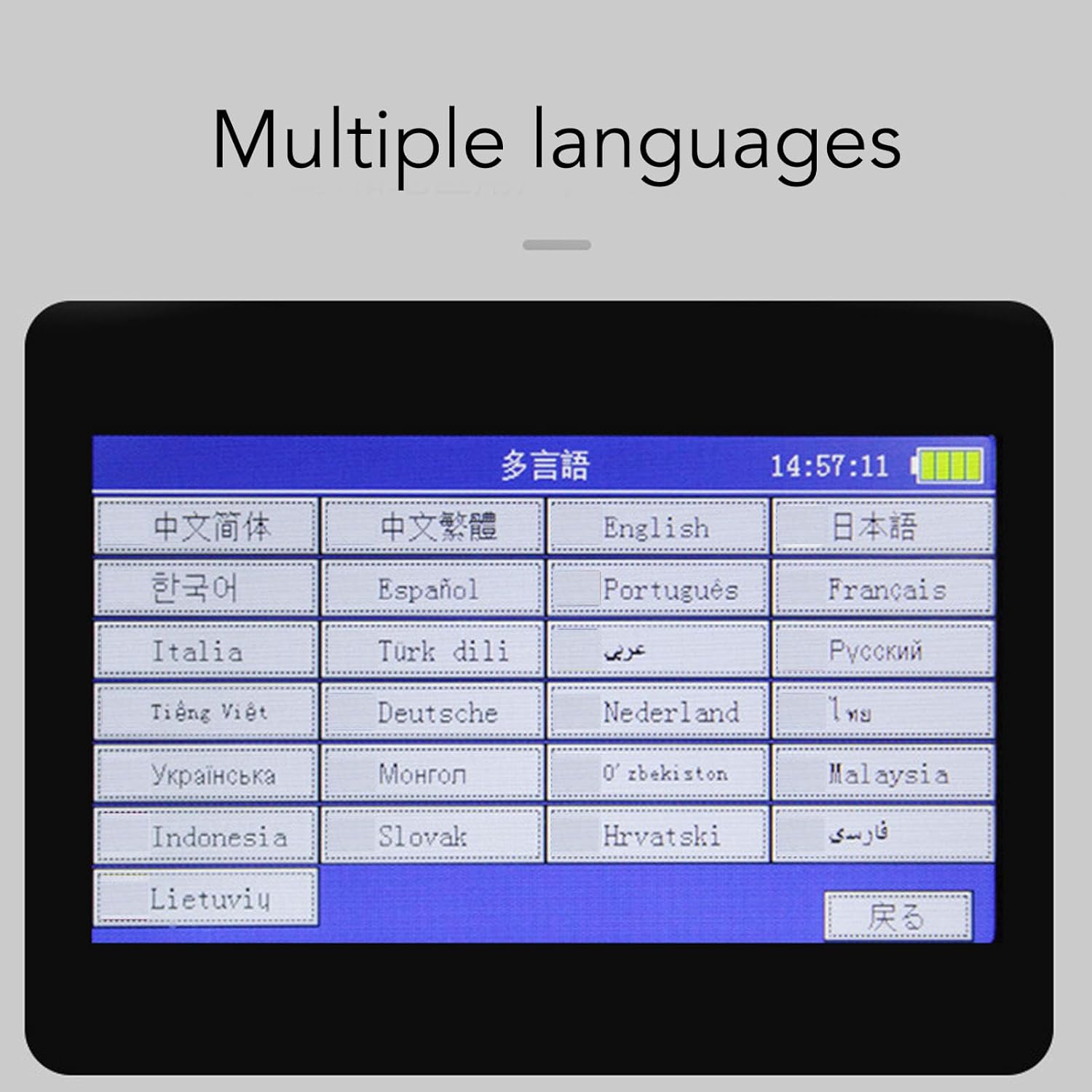 Walfront Handheld Inkjet Printer Portable Mini Printer with HD LED Touch Screen Quick Drying Ink LA60 for QR Code Barcode Smart CPU USB Flash Drive Input