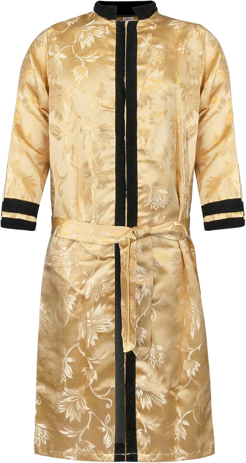 Dress Up America Gold Grand Rabbi Coat for Adults - Jewish Bekitcha Set - Image 3