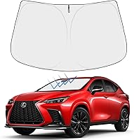 Vista 170 de Proadsy 2025 - Parasol para parabrisas actualizado con ajuste personalizado para Nissan Rogue 2014-2020, protector plegable de 4 capas