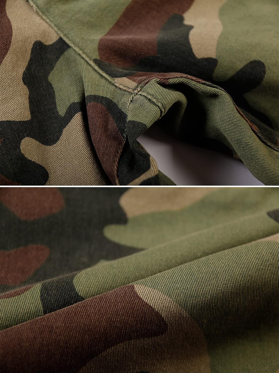 OCHENTA Women's Camo Shorts Dressy Casual with Pockets, Elastic Waist 4" Summer Cotton Utility Shorts - Image 7