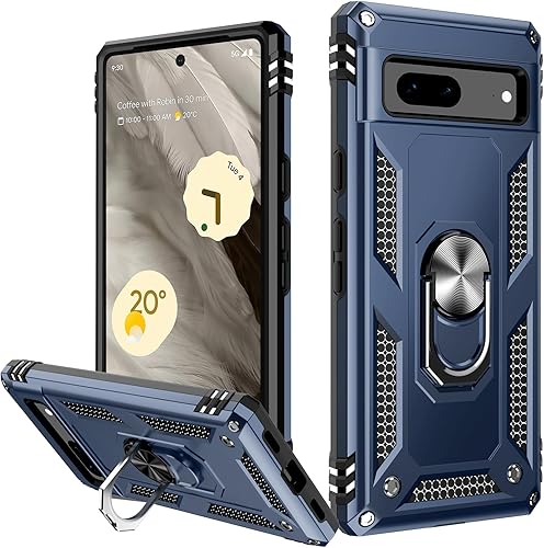 Miniatura 8 de IKAZZ Funda adecuada para Google Pixel 6A, grado militar, a prueba de golpes, resistente, para pasar la prueba de caídas de 16 pies con soporte