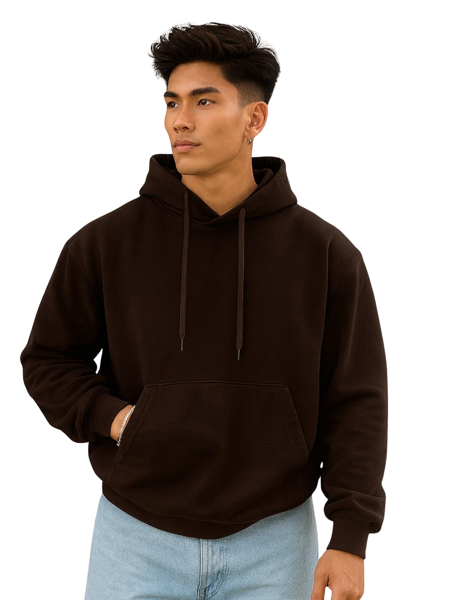 jump cuts || Mens || Solid || Hooded Neck || Full Sleeve || LoopKnit || Sweatshirt-picture-21