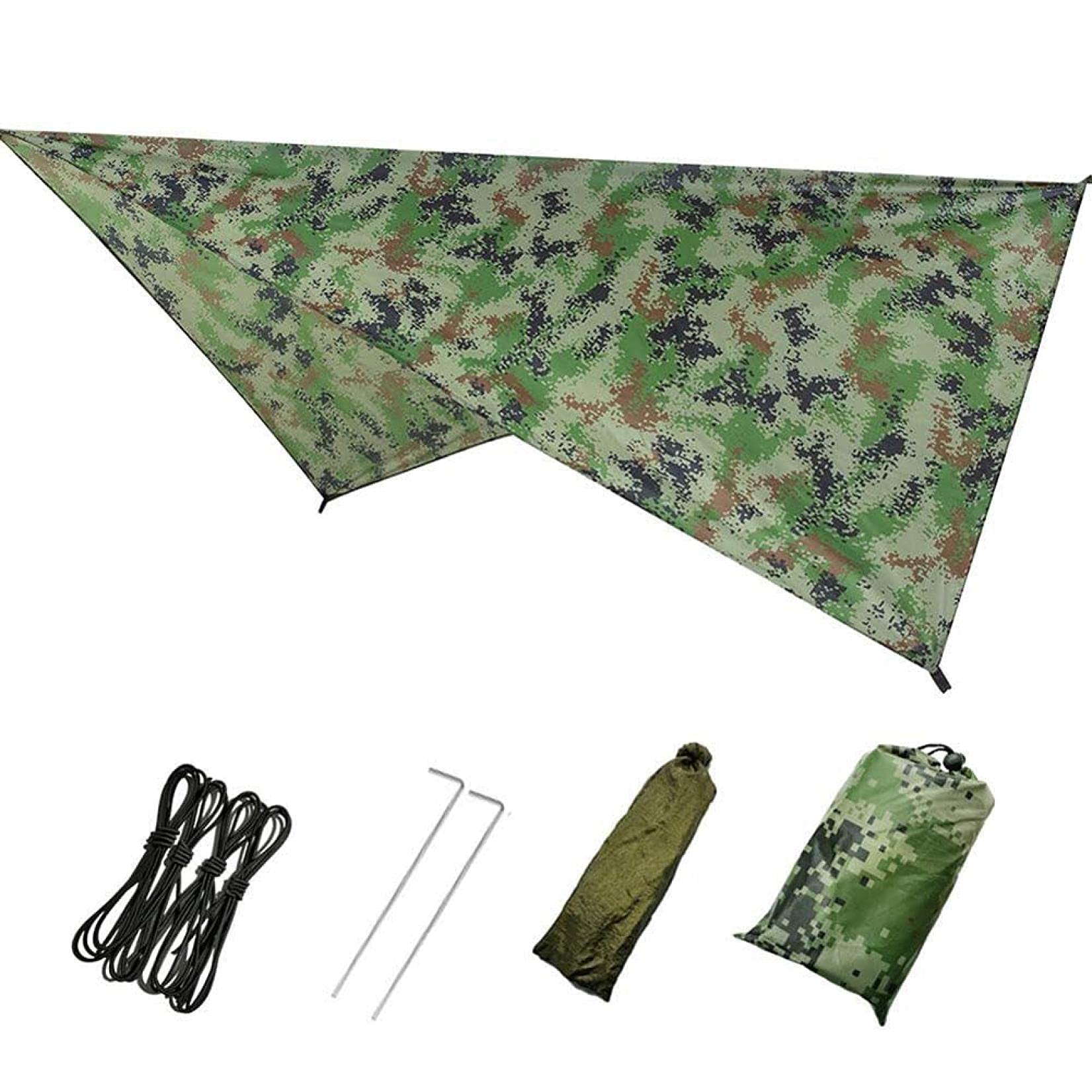Bâche De Hamac Imperméable, Abri De Camping Imperméable Portable Léger, Bâche De Tente Anti-Pluie Coupe-Vent Et Anti-Neige, A