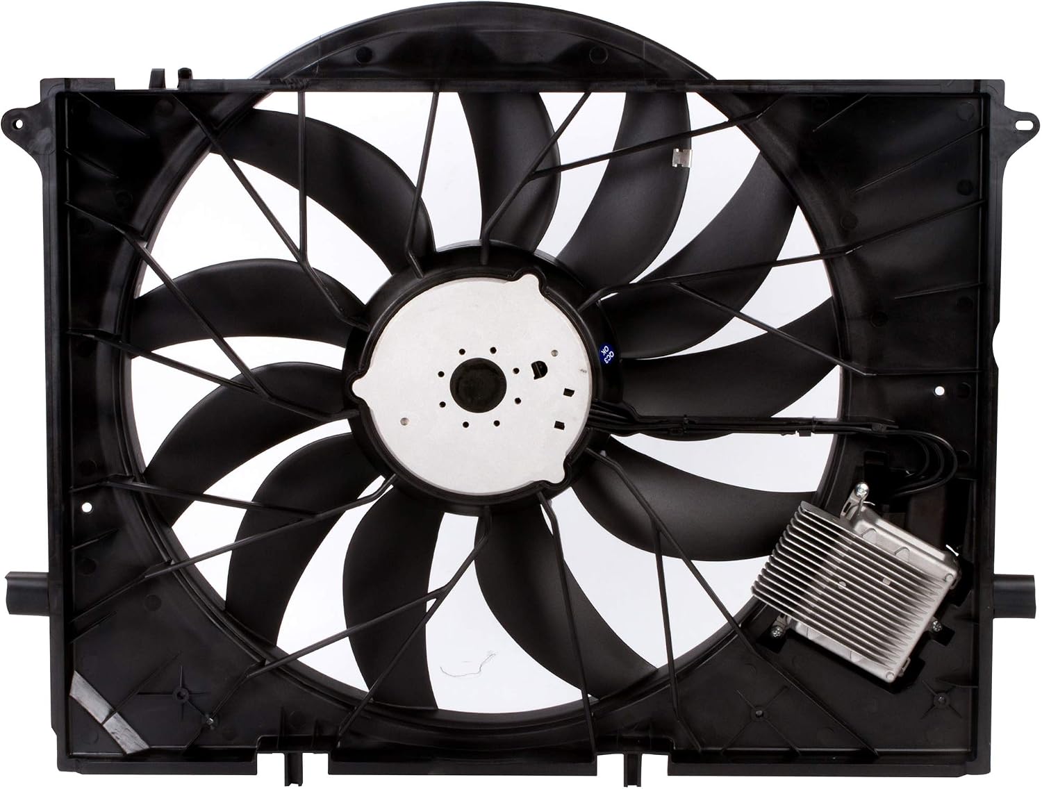 BOXI Engine Cooling Fan Assembly for Mercedes Benz W220 CL55 CL600 CL65 S600 SL63 SL600 S55 SL55 SL63 SL65 AMG SL55 AMG / 2205000293 2205000193