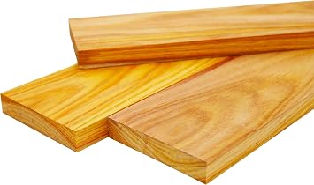Barrington Hardwoods Canary Wood Lumber Boards - 3/4" x 4" 2 Pcs 3/4" x 4" x 48"