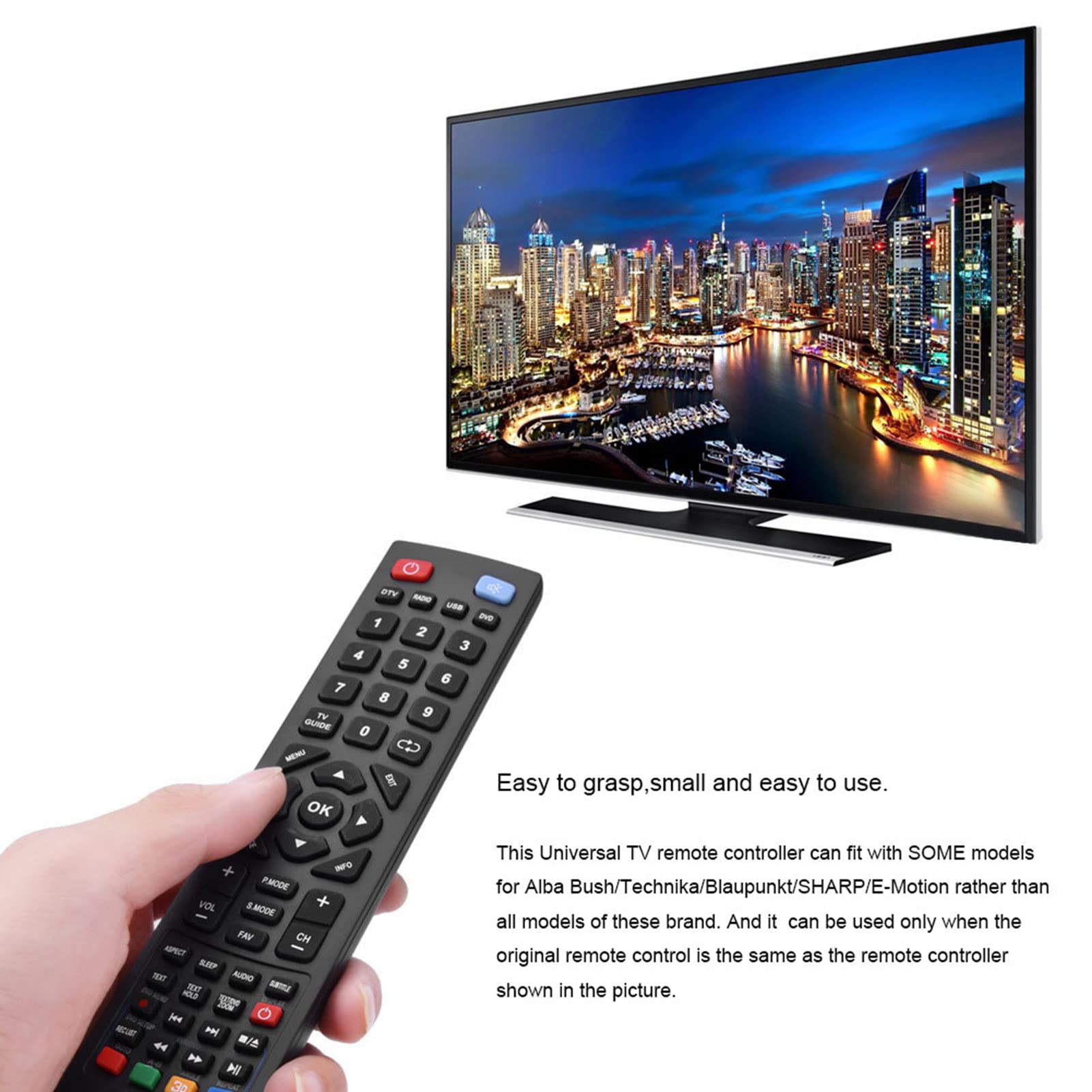 Telecomando Per Smart TV, Telecomando Universale Compatibile Infrarossi