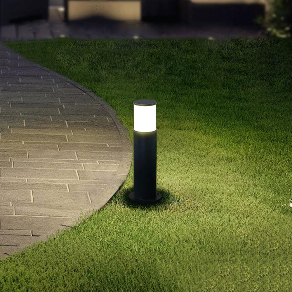 23,6-calowa filarowa lampa zewnętrzna 7,4 W LED Oświetlenie słupowe Nowoczesna lampa uliczna do ogrodzenia podwórza Ścieżka Chodnik Patio Trawnik(Width:3.5inch)