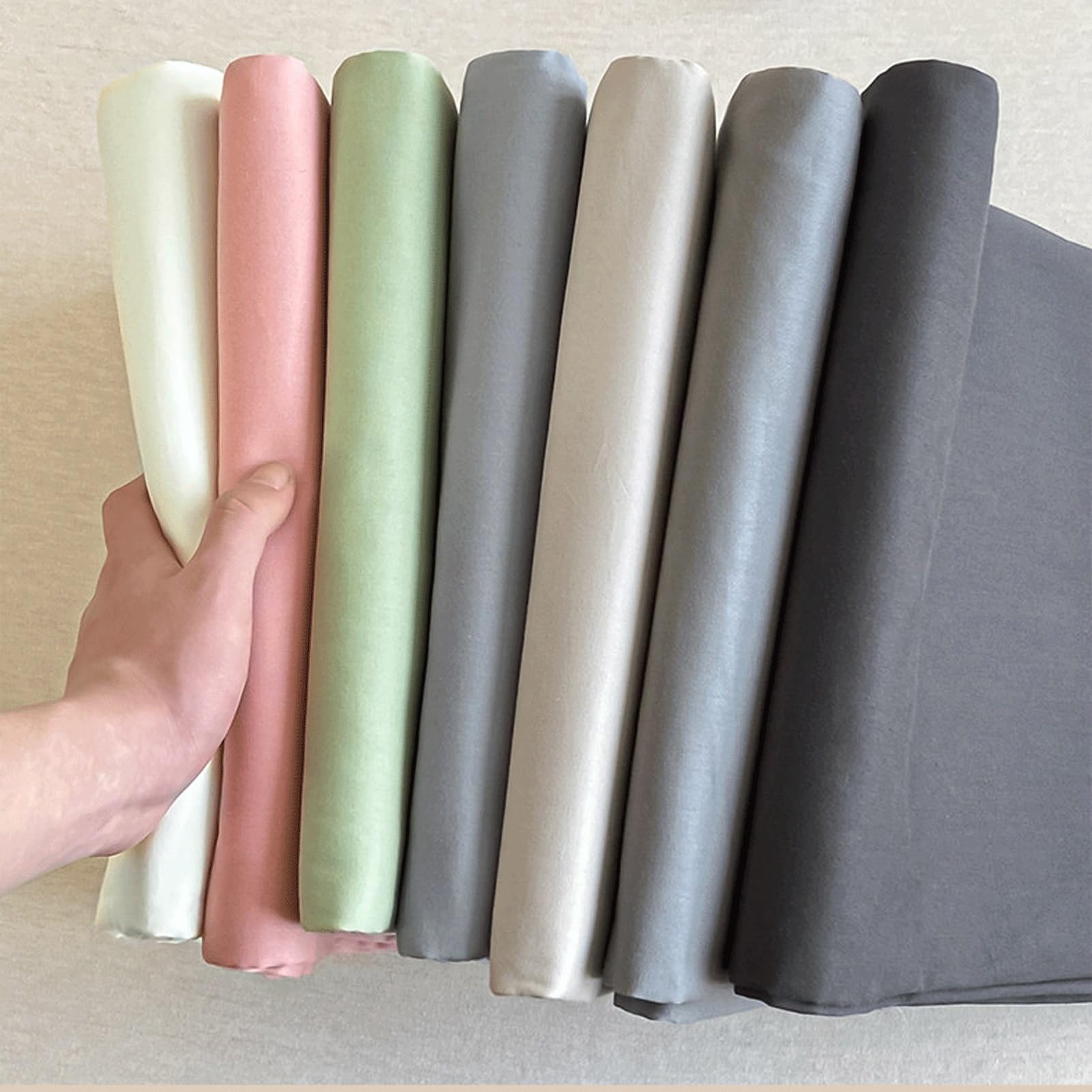 Bettlaken 120x230cm bis 245x270cm Flache Laken aus 100 % Baumwolle luxuriöse ohne Gummi Hotelbettwäsche for Damen, Herren, Kinder, Teenager, Jungen(Pink,245x250cm)