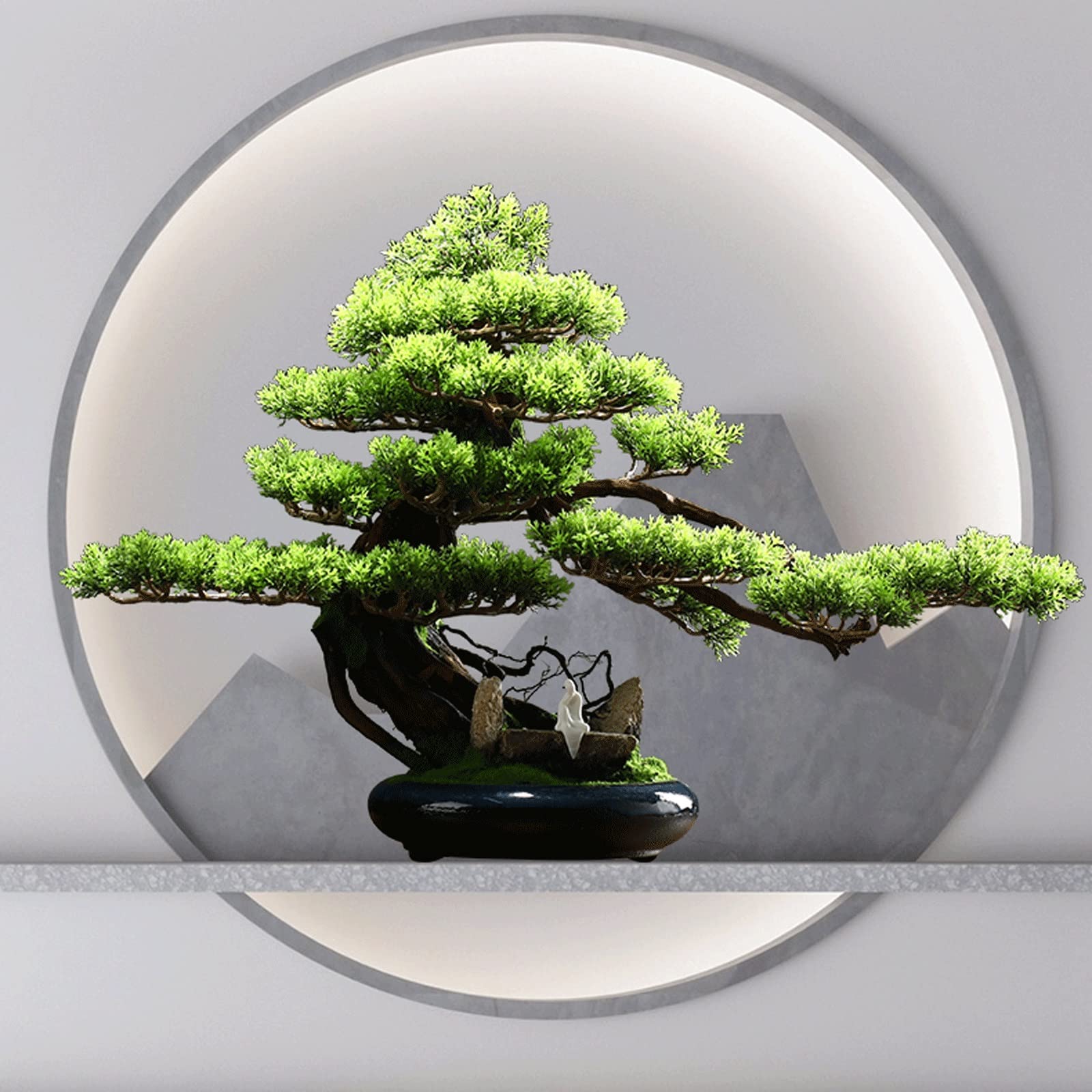 Piante Finte, Piccole Piante Artificiali, Decorazione per Scrivania, Albero Bonsai Artificiale per Casa, Ufficio, Parete, Libreria, Piante Artificiali da Interno