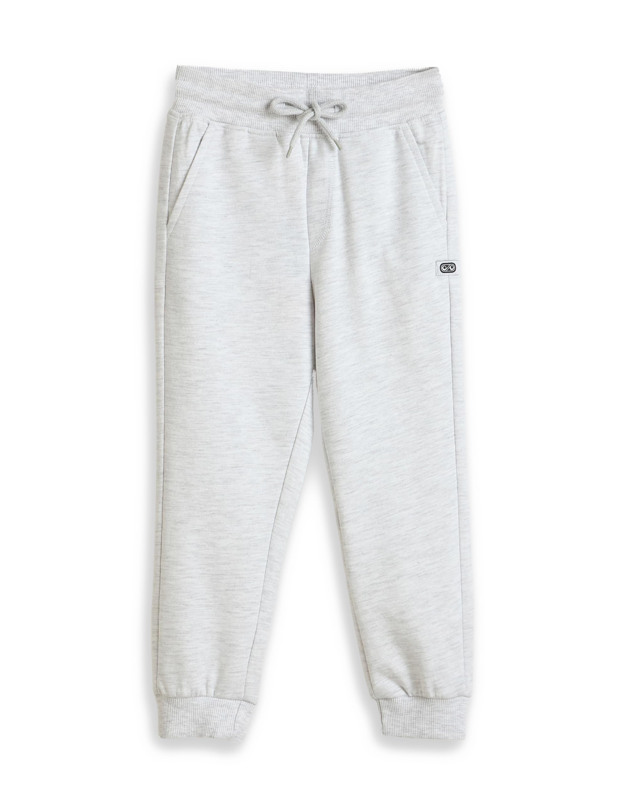 Amazon Brand - Symbol Boys Cotton Rich Stretchable Knit Terry Track Pants Joggers | Age 2-14 Years