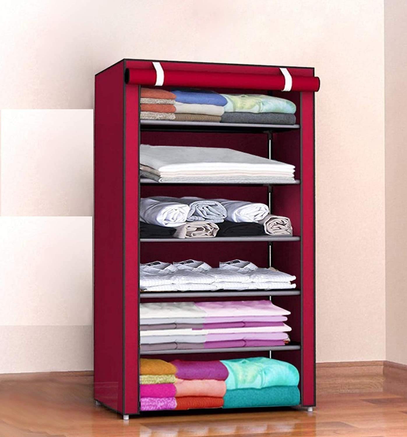 Hanging Handbag Organizer, Multipurpose Purse Organizer Hanging Bag Dust-Proof Handbag Hanging Storage Closet Organizer with 6 Pockets for Fashion Handbag Purse Pouch (Green)