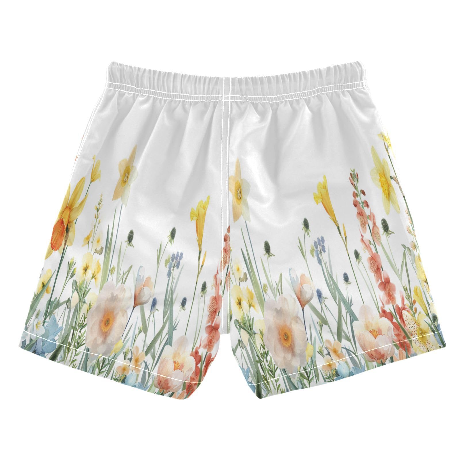 Boys Swim Trunks Toddler Swim Shorts Little Boys Swimwear Watercolor Soft Pale Bathing Suit Swimsuit Multi