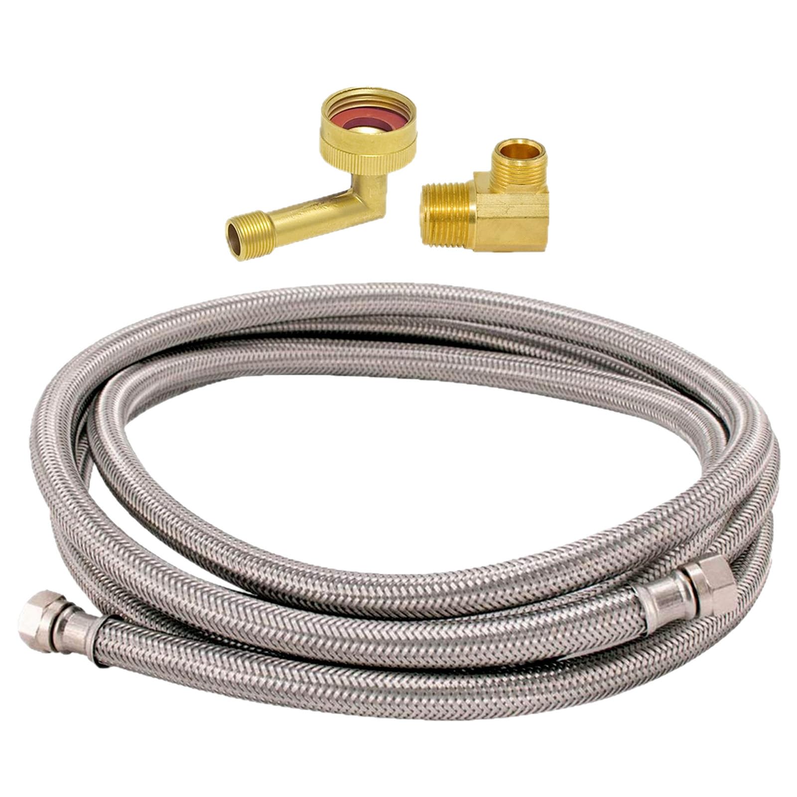 Zbiianxer Multicolor Universals Dishwasher Water Line With 3 / 8Inch Compression Fittings Leakproof Connector For Easily Setup Leakproof Connector