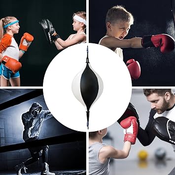 Speed Punching Bags Multifunctional Hangable Practical | Double End Punching Ball Home Gym Training Punching Reflex Speed Bag Fitness Exercise Cardio Workout Equipment