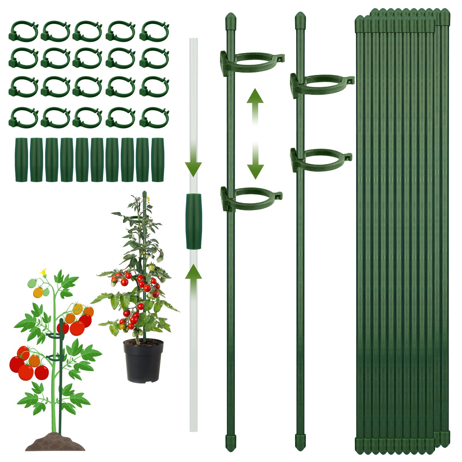 20 Pièces Tuteur En Bois Tableaux En Bois Pots Pour Plantes Décor