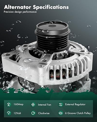 Miniatura 2 de SCITOO Alternadores 13870R Ajuste para Chrysler para alternador Town & Country para Chrysler para alternador Voyager, para Dodge para Grand Caravan
