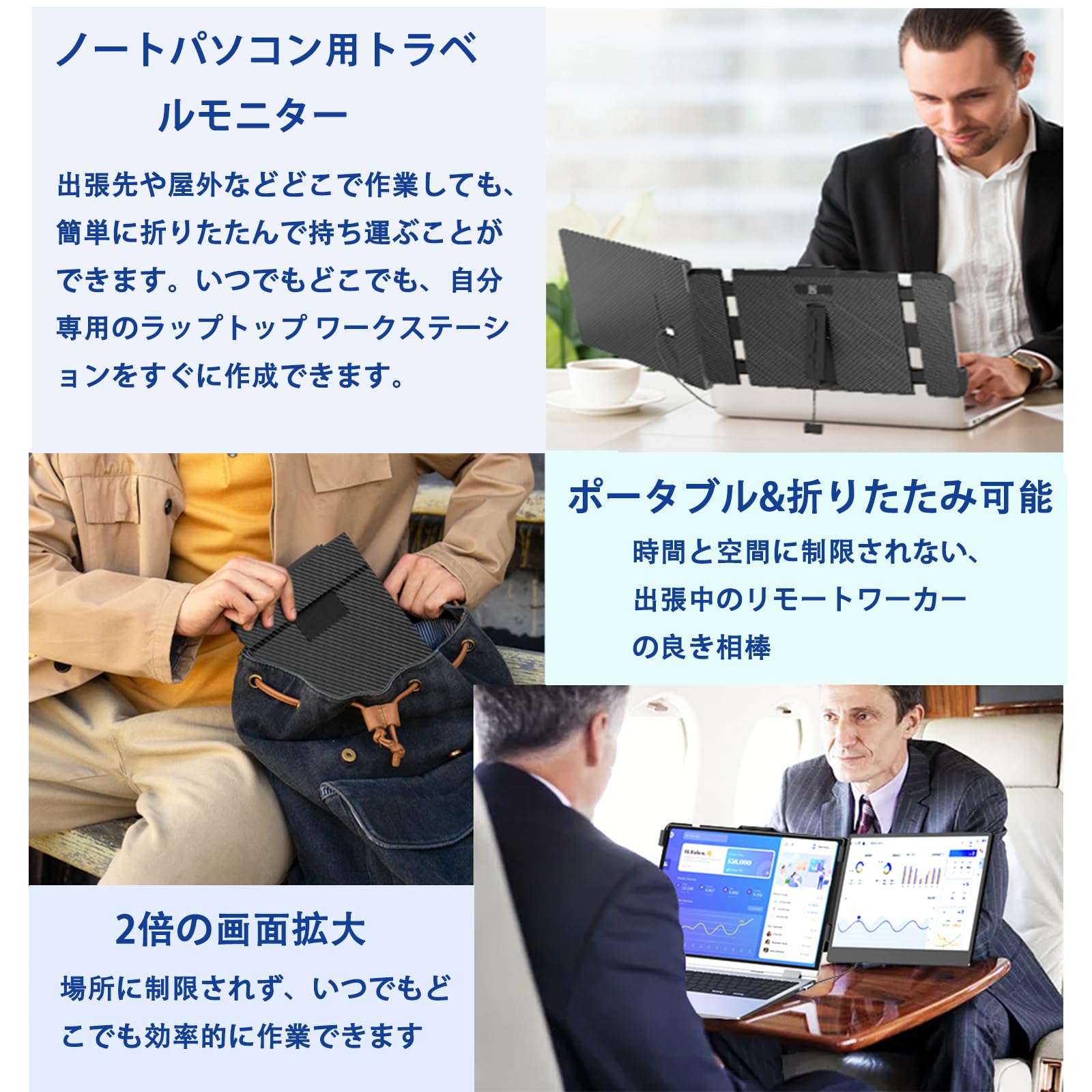 Amazon.co.jp: KEFEYA 14ノートパソコン用ポータブルモニター ノート