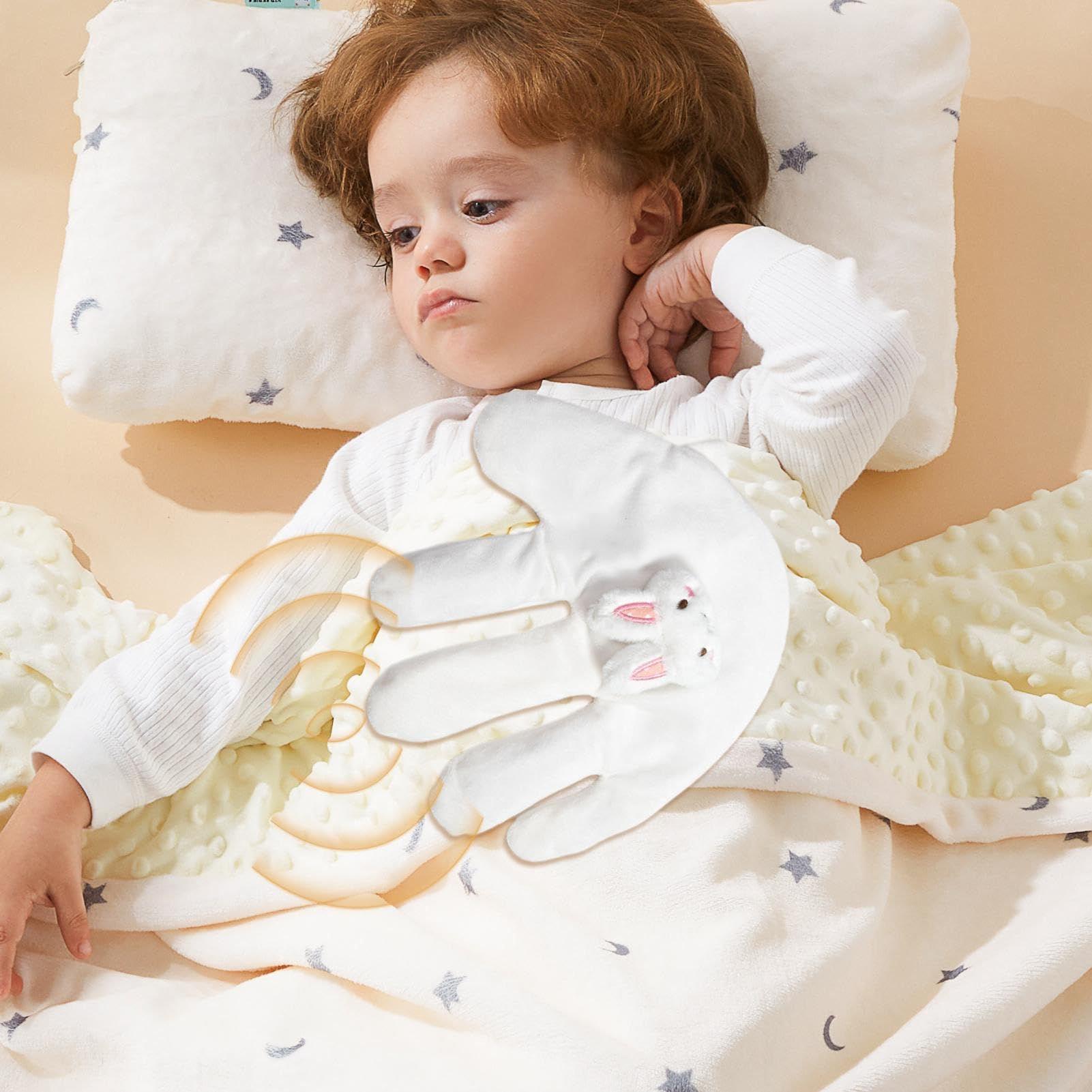 ベビー枕 新生児 電動ベビースリープ枕 なでる 赤ちゃんの驚愕防止枕  