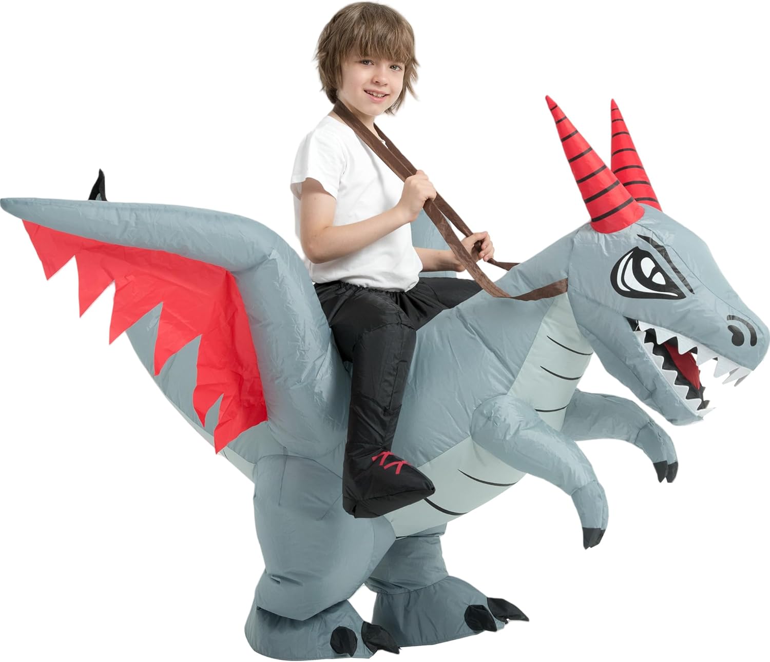 tasanor Blow Up Dragon Costume,Inflatable Costumes for Kids,Inflatable Dinosaur Costume,Halloween Costumes for Girls/Boys - Image 8